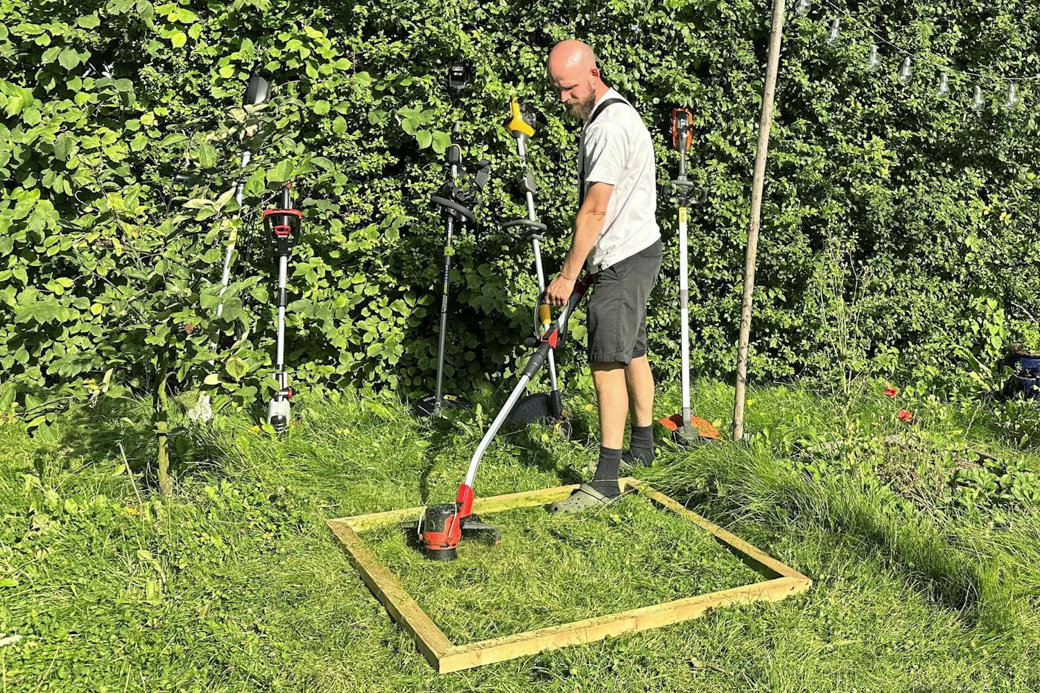 Test af græstrimmere Test af græstrimmere